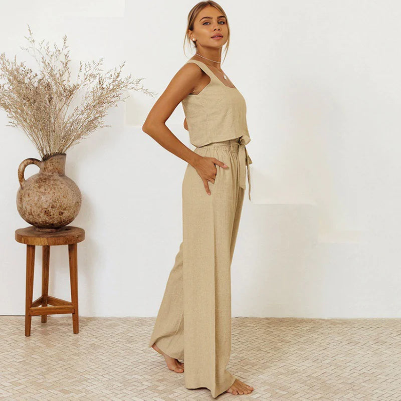 Linneset Top & byxor