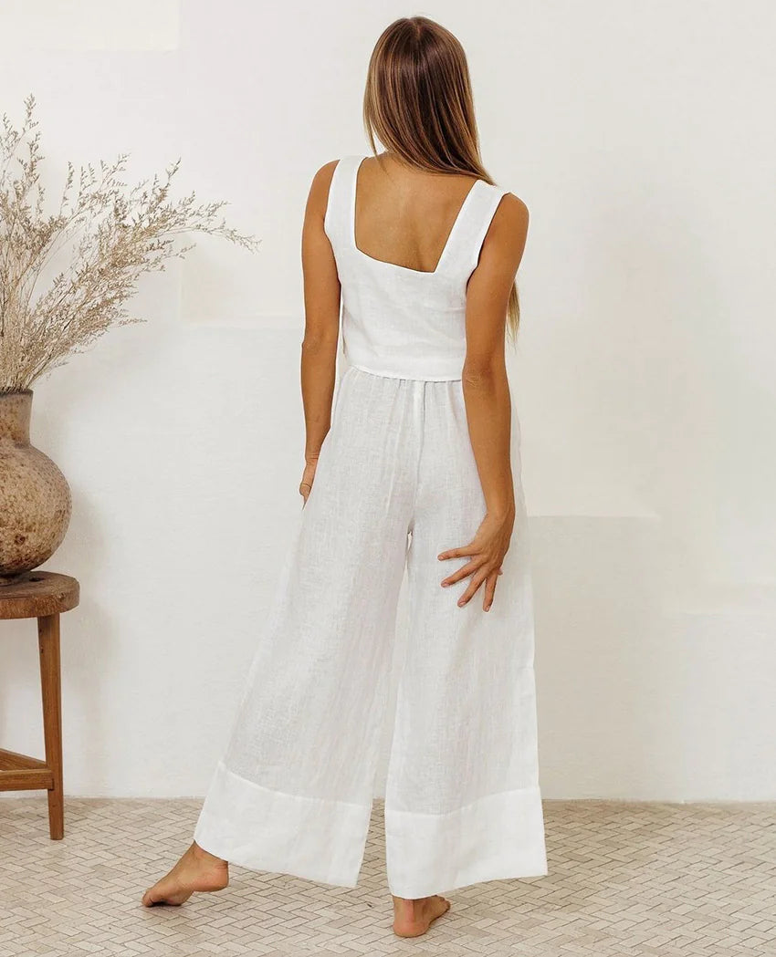 Linneset Top & byxor