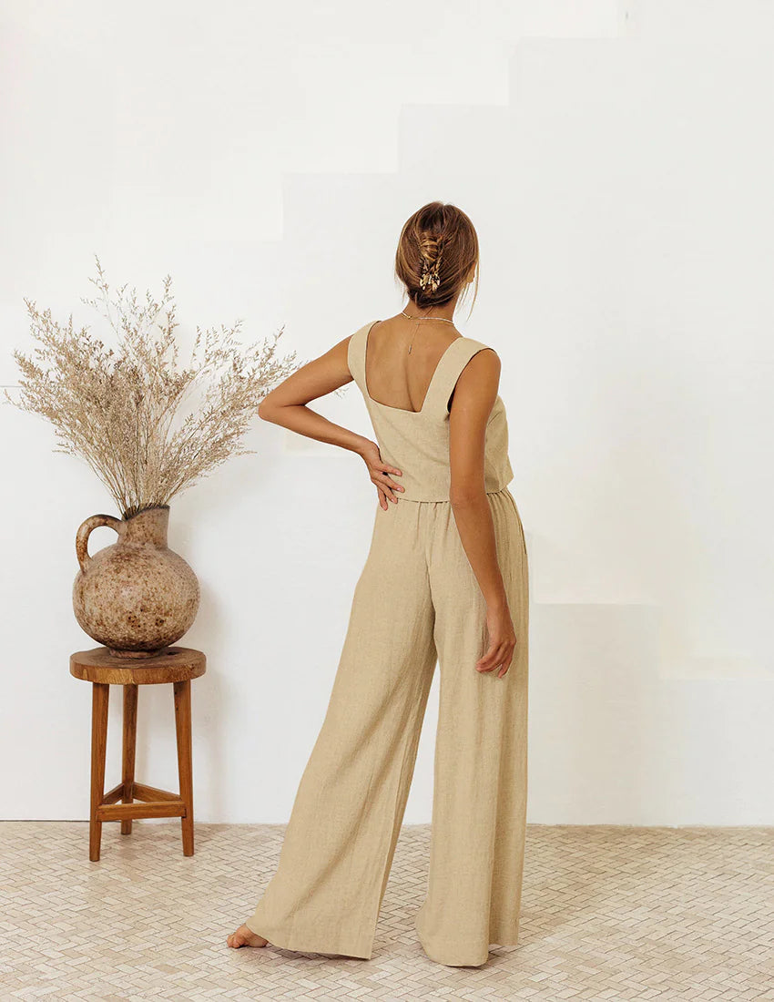 Linneset Top & byxor